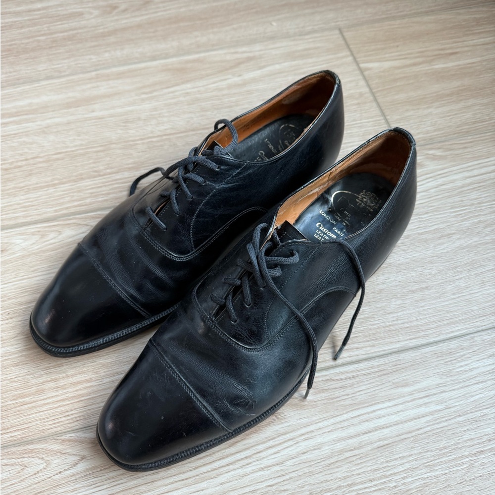 Church's Black Leather Oxfords, UK 8.5